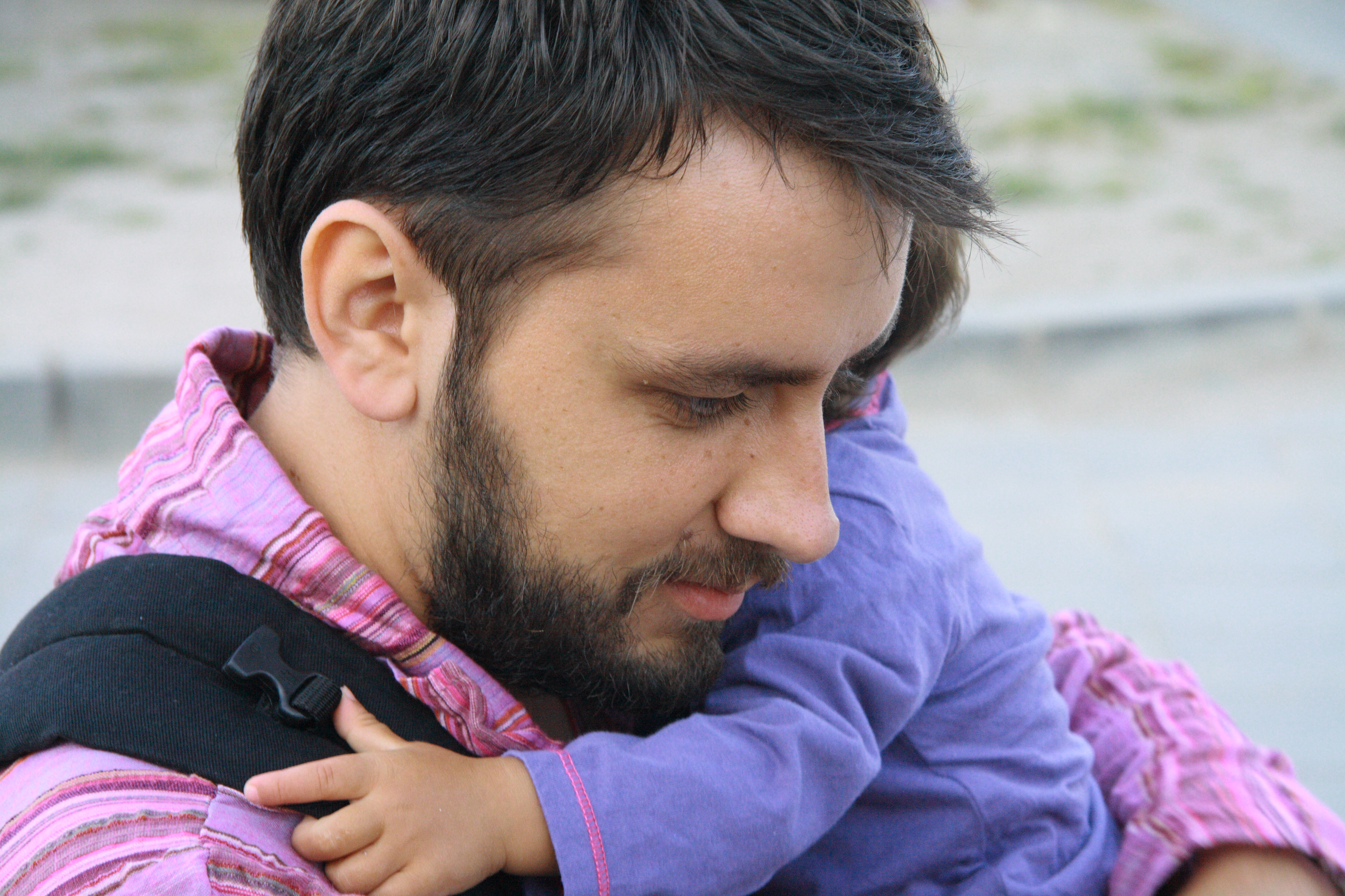 Hugging Dad