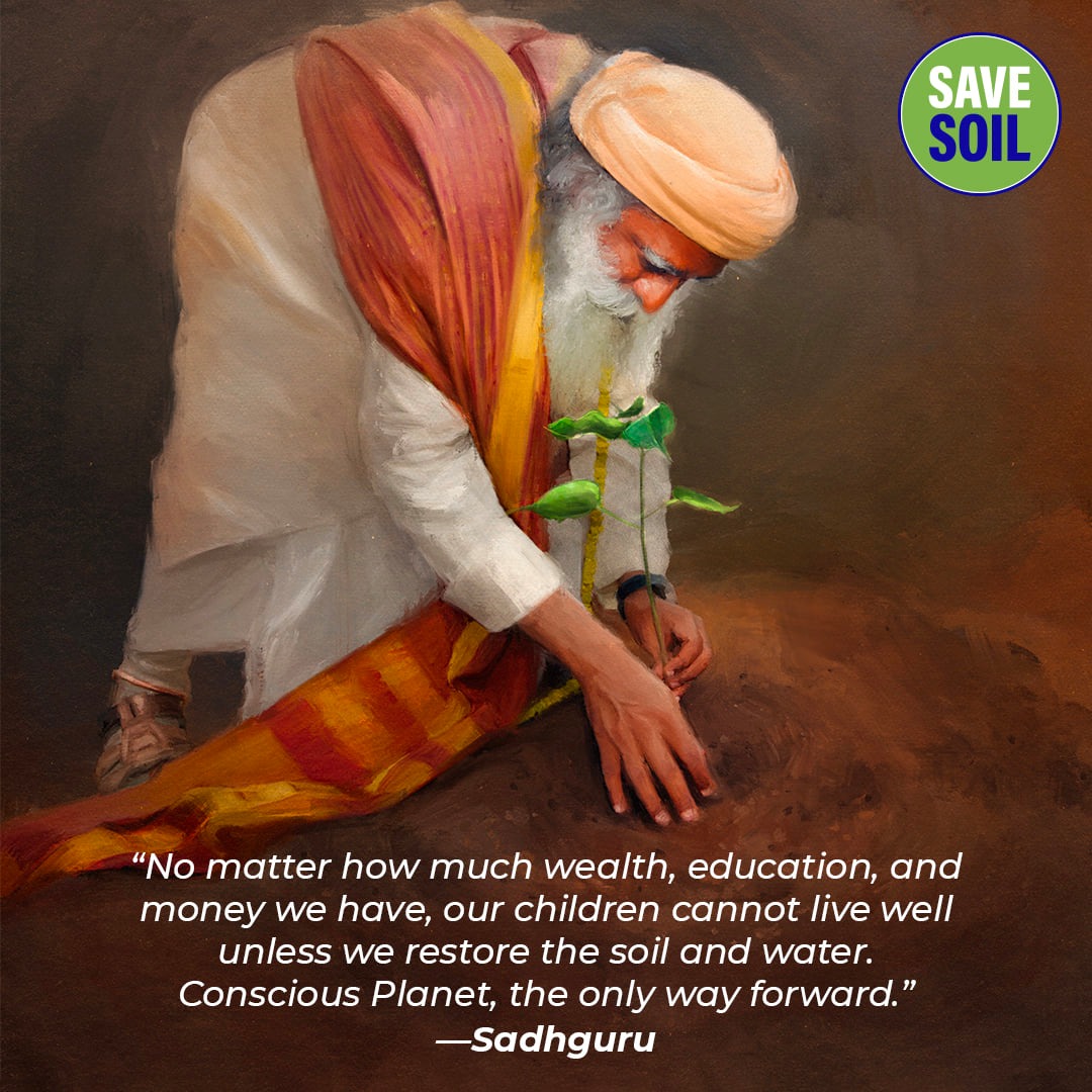 sadhguru save soil quote